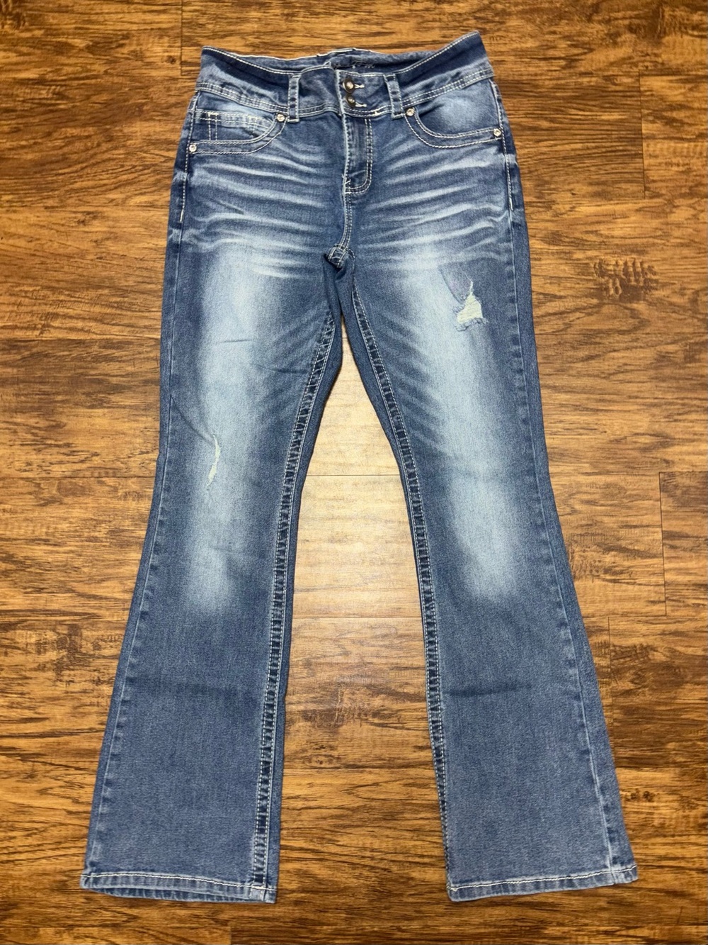 Copper Flash Mid Rise Curvy Bootcut Jeans Size 6